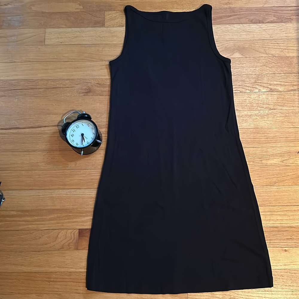 Philosophy Black Cotton Tank Dress